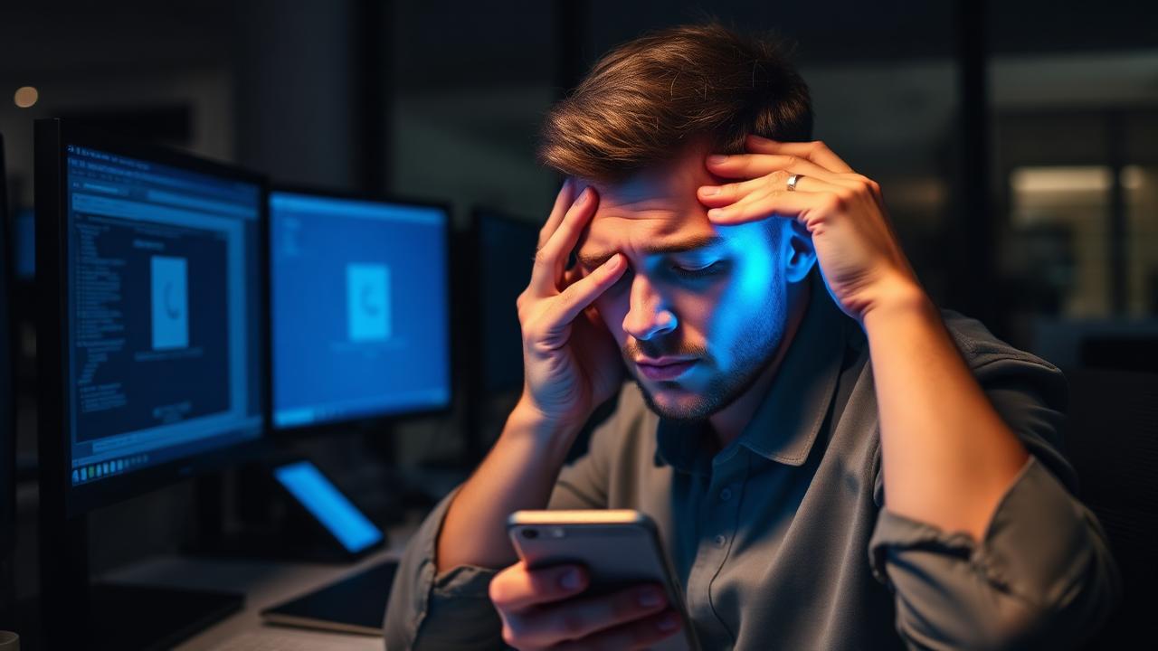 خستگی چشم دیجیتال هنگام کار با کامپیوتر